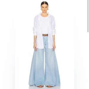 NWT Citizens of Humanity Denim Jeans Amari Ultra Light Wash Wide Leg 25 fit 26
